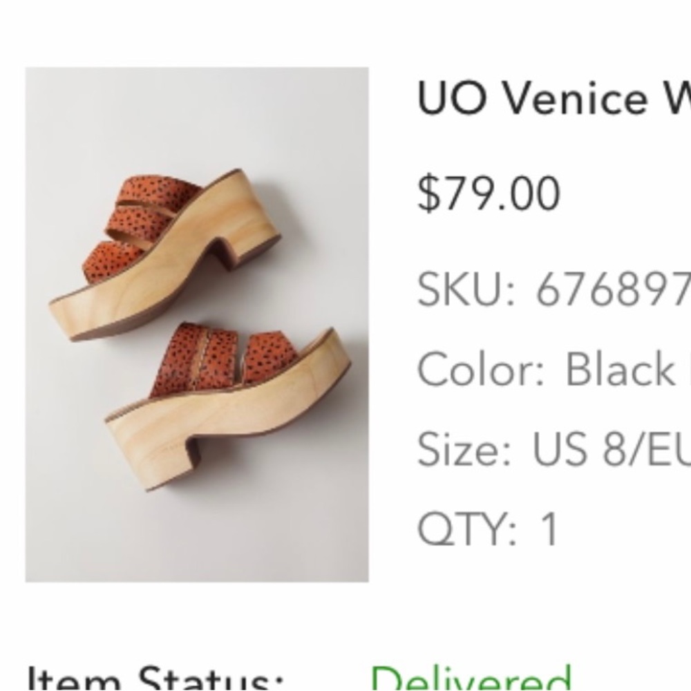 UO Venice wood platform sandals